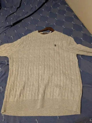 Jersey Polo Ralph Lauren Gris Cable Knit
