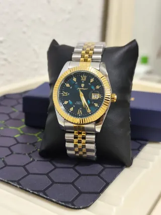 Reloj Hombre Oro y Plata