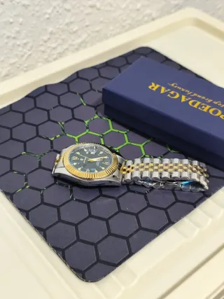 Reloj Hombre Oro y Plata