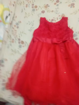 Vestido fiesta/navidad niña para niña entre 6 y 7 