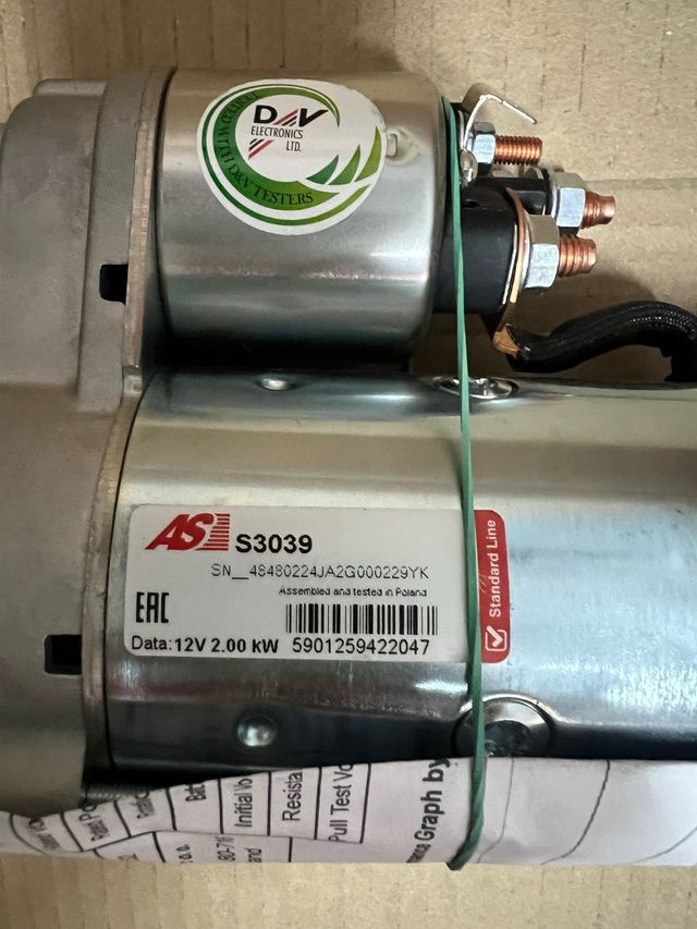 Motor de arranque AS-PL S3039 - 2kW / 12V / 11 die