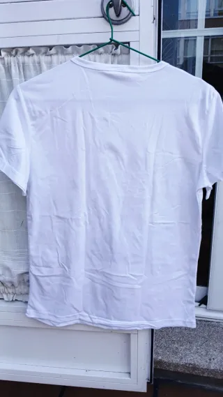 Camiseta de gato mujer M blanca 