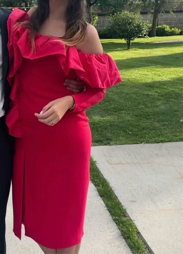 Vestido midi invitada Redondo edición limitada. 