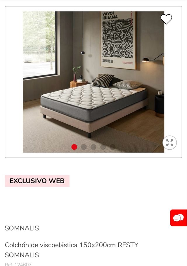 COLCHÓN VISCOELASTICO ENROLLADO 150x200cm. Ref. L