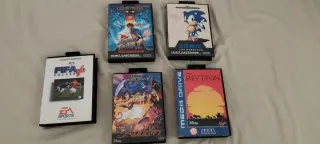 Juegos Sega Mega Drive: Sonic, Aladdin, FIFA 96...
