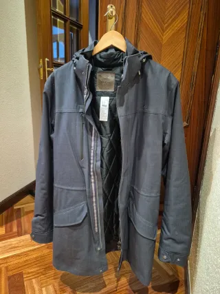 Chaqueta gris hombre
