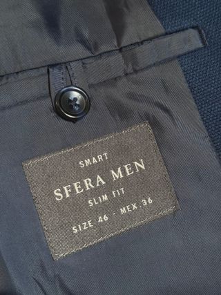 Americana Blazer Sfera Slim Fit Azul Marino
