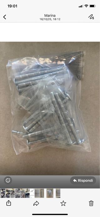 Mital Set 18 Maniglie Cucina Metallo