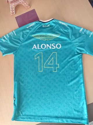 Camiseta Aston Martin Teal Deportiva Alonso 