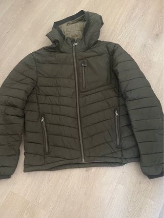 Chaqueta acolchada hombre verde oliva