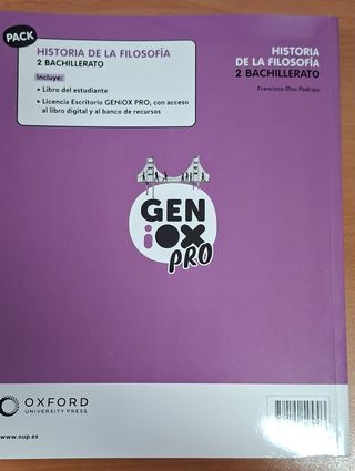 Historia de la Filosofía 2º Bachillerato. Libro...