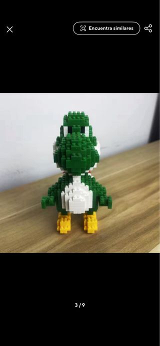 Figura Yoshi Bloques Construcción