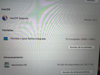 MacBook Air M2 256GB 2023 Batería 100%