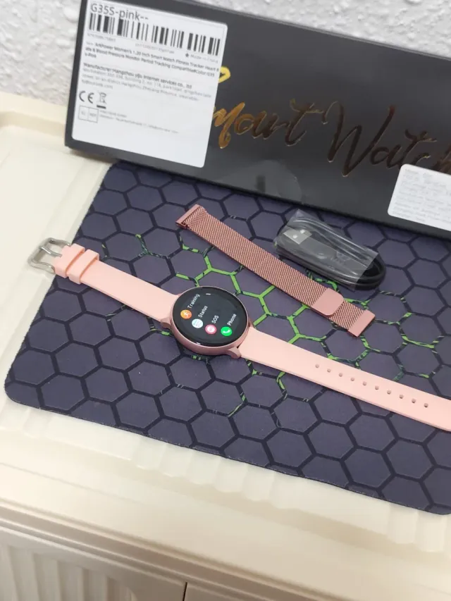 Reloj Inteligente Rosa/Oro