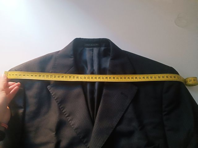 Completo Uomo Vintage Nero Gessato 2006