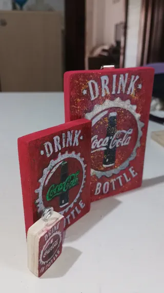 Gadget in legno Coca Cola