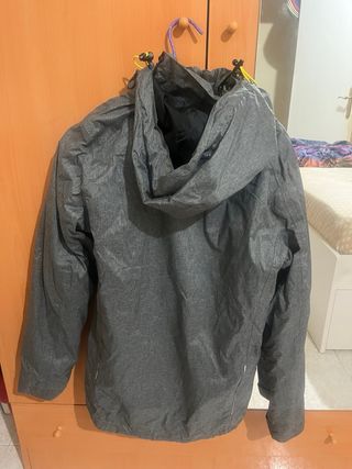 Chaqueta de invierno gris y amarilla PARA MUJER