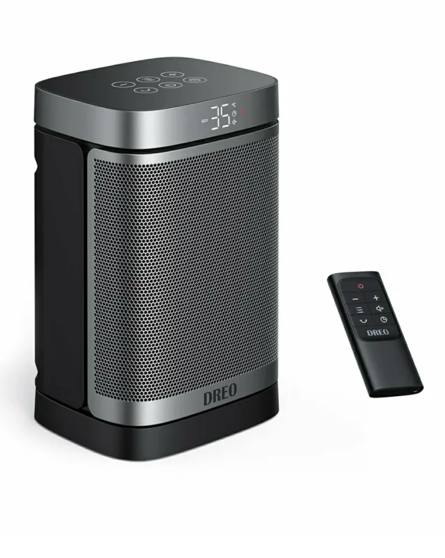 Calefactor Dreo Negro/Plateado