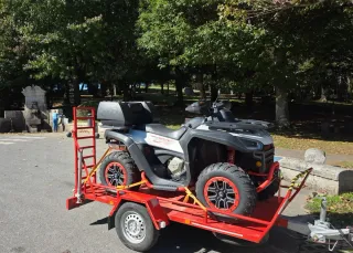 Remolque plataforma con freno de inercia,motos ATV