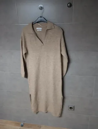 Vestido largo punto Mango mujer