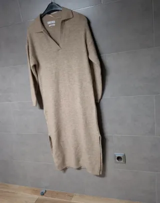 Vestido largo punto Mango mujer