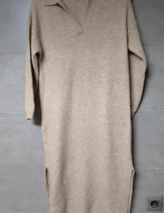 Vestido largo punto Mango mujer