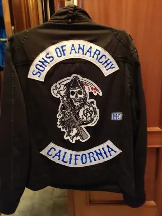 Chaqueta de tela con parches SONS OF ANARCH