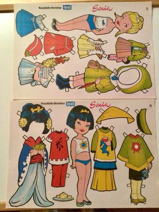 Muñecas Recortables Sonia Orbe Colección Completa