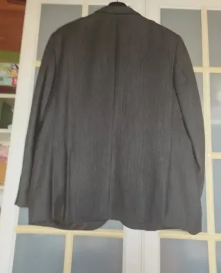 Americana caballero, cheviot, gris