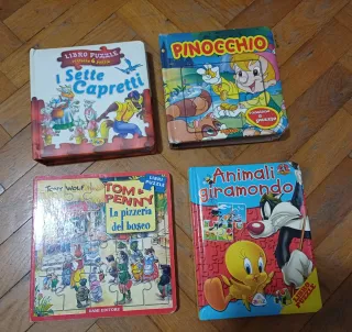 4 Libri Puzzle per Bambini