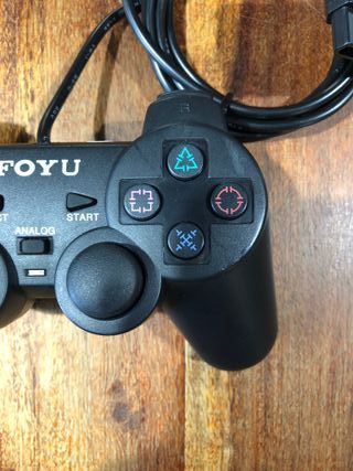 Controller senza marca Compatibile PS2 Nero