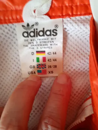 Chubasquero vintage  Adidas Naranja 80s