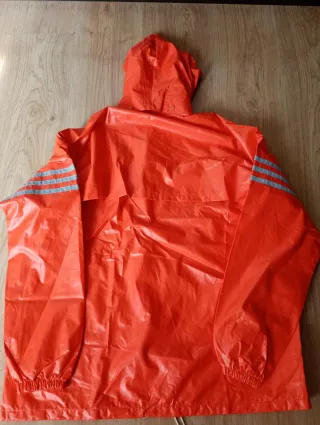Chubasquero vintage  Adidas Naranja 80s