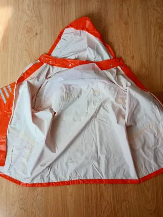 Chubasquero vintage  Adidas Naranja 80s