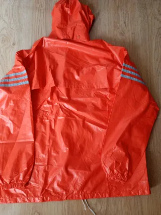 Chubasquero vintage  Adidas Naranja 80s