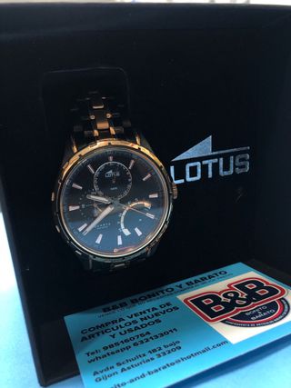 Reloj Lotus 18207 Negro y Dorado