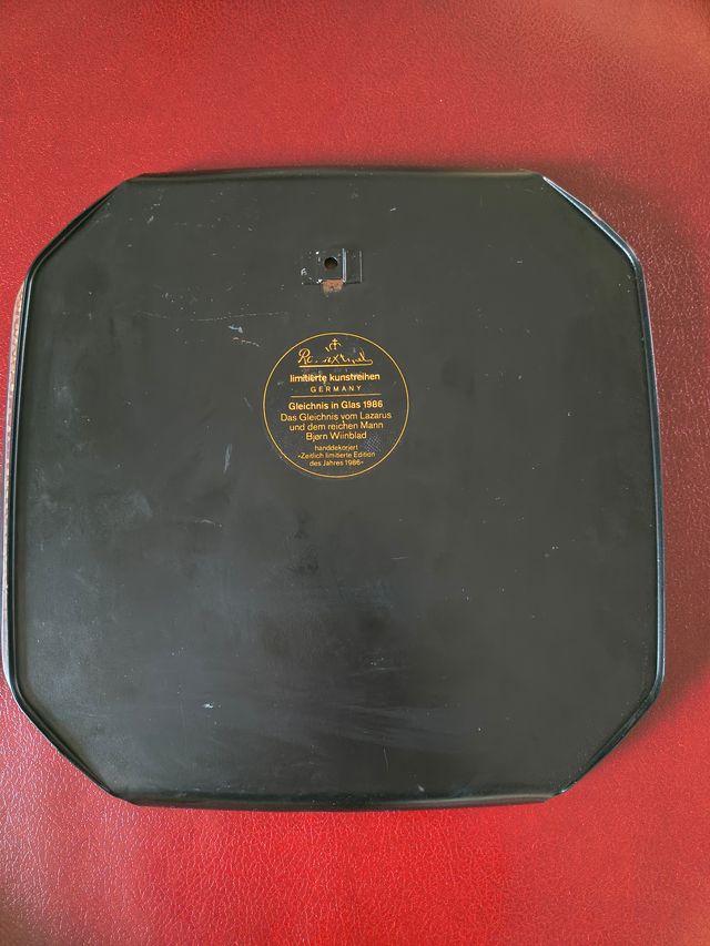 Piatto Rosenthal Lazzaro e il ricco 1986