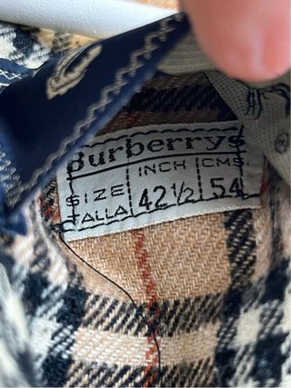Chaqueta Burberrys Vintage 90s Lana Bordada Marrón