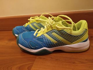 Zapatillas Padel Kuikma Azul Amarillo
