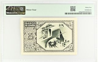 Billete 25 Pesetas España 1937 Bilbao PMG 35