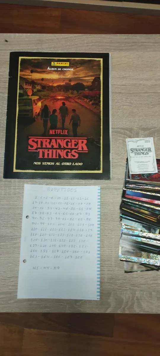 Cromos Stranger Things Panini
