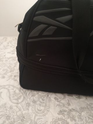 Mochila Reebok gimnasio/viaje negra y gris
