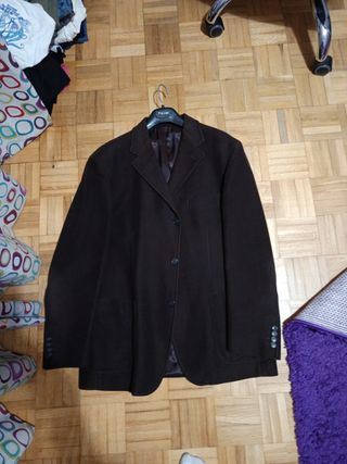 Chaqueta ante marrón oscuro