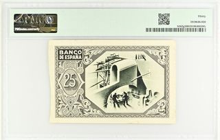 Billete 25 Pesetas España 1937 Bilbao PMG 30