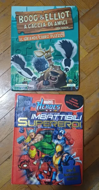 2 Libri Puzzle Boog & Elliot e Marvel Heroes