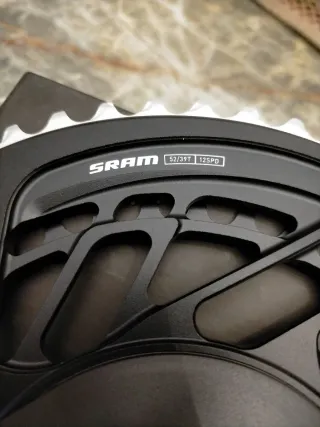 Plato Sram Red AXS E1 52-39 con Potencia