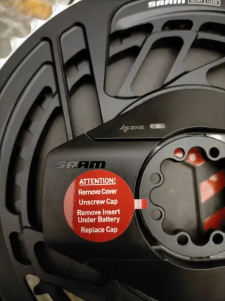 Plato Sram Red AXS E1 52-39 con Potencia