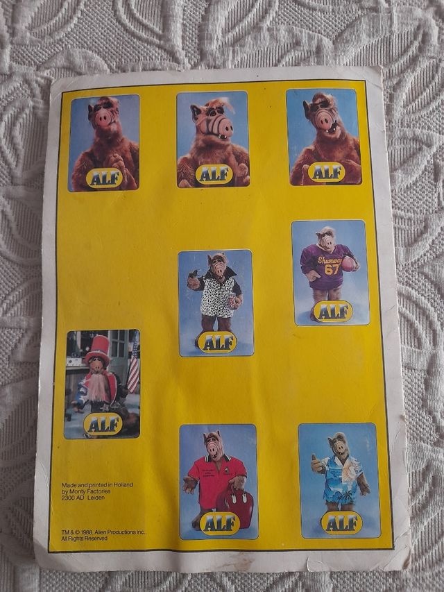 Alf Album de Cromos Años 80 80 ́s Vintage Retro
