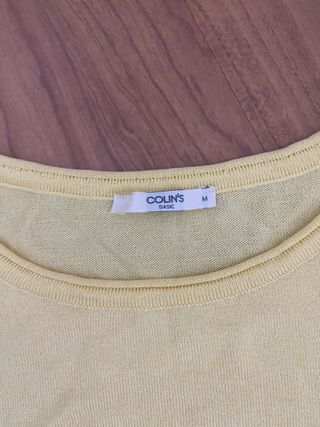 Jersey fino amarillo pastel Colin's Talla M