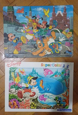 2 Puzzle Disney Topolino e Pinocchio